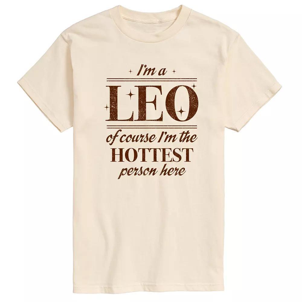 Men's I'm A Leo Graphic Tee, Size: Large, Heather Pink Product Image