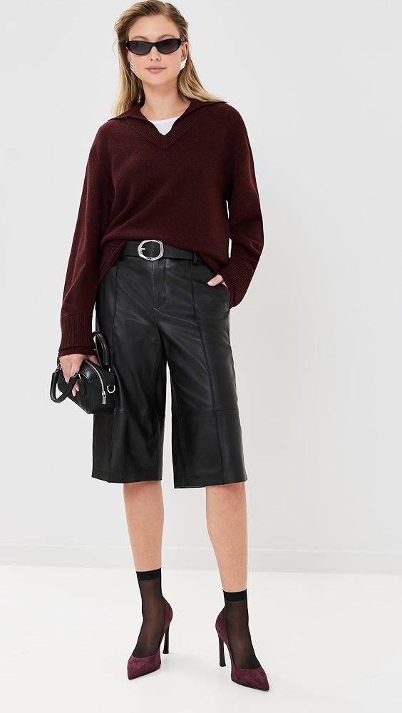 Vince Collared Double Layer Pullover | Shopbop Product Image