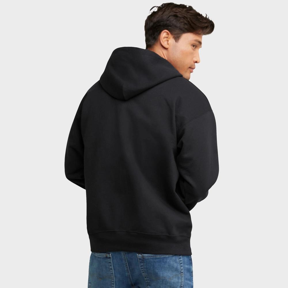 Men's Hanes Ultimate® Fleece Full-Zip Hoodie, Size: Large, Light Silver Product Image