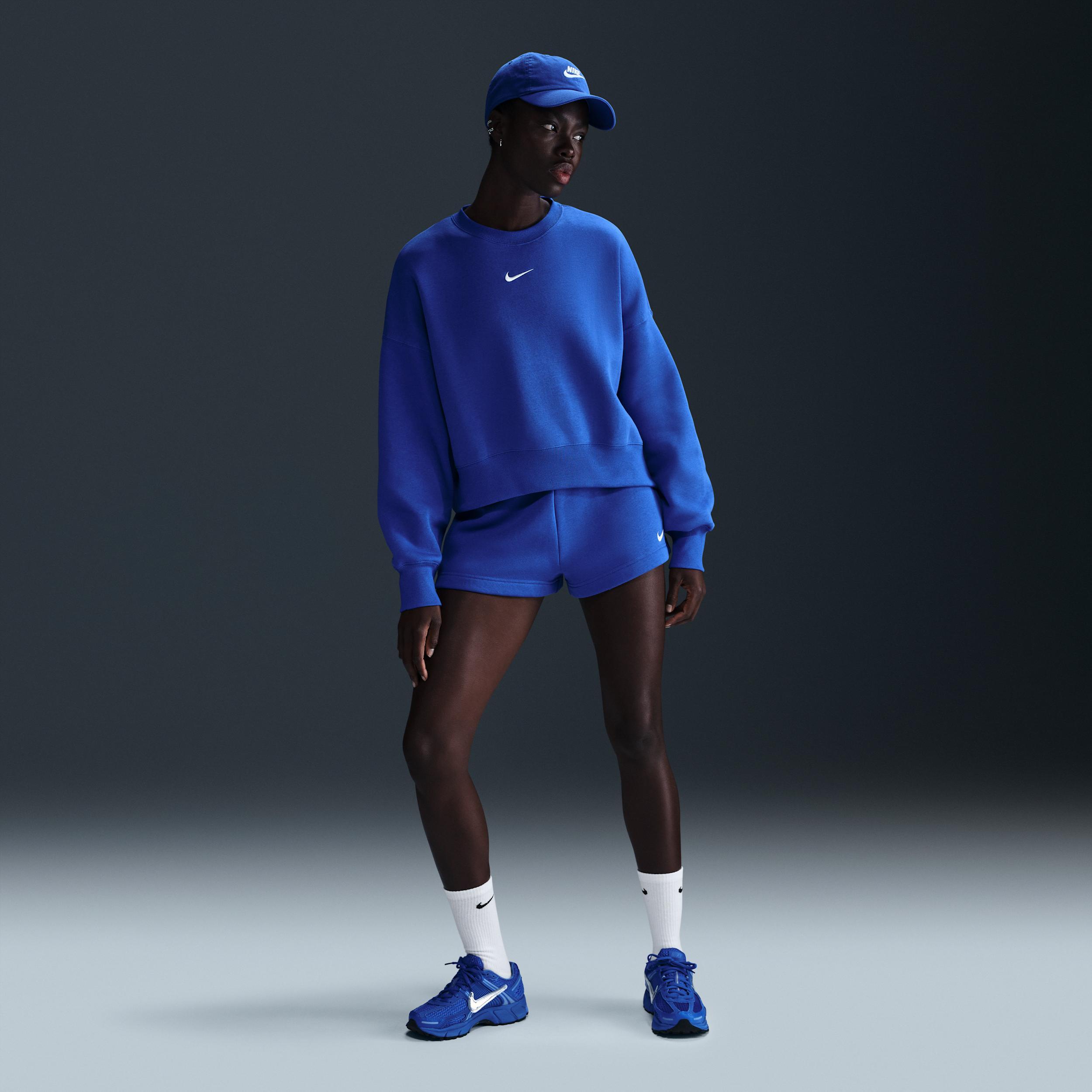 Nike Womens Sportswear Phoenix Fleece Oversized Crewneck Sweatshirt Product Image