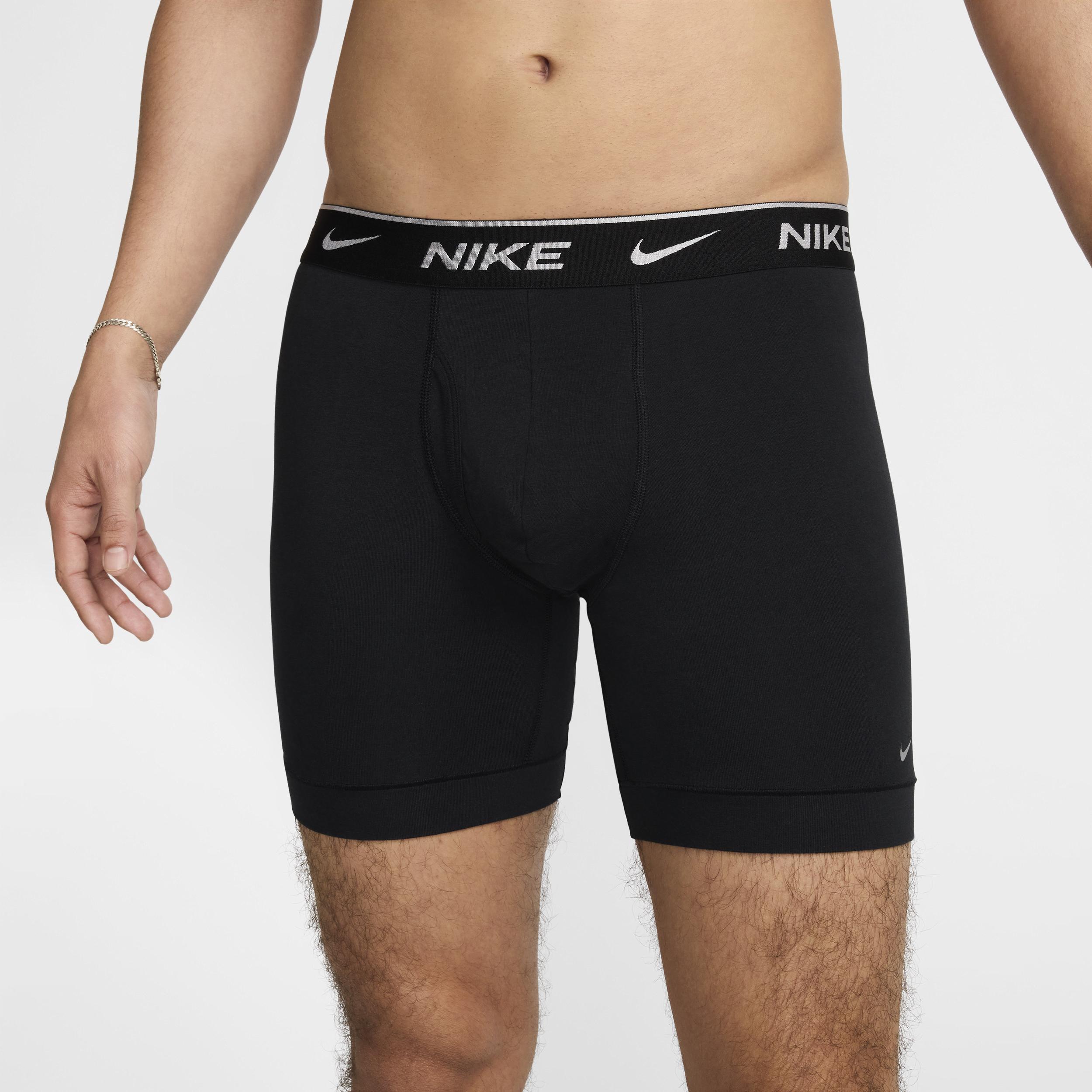 Nike Men's Dri-FIT Essential Cotton Stretch Boxer Briefs (3-Pack) Product Image