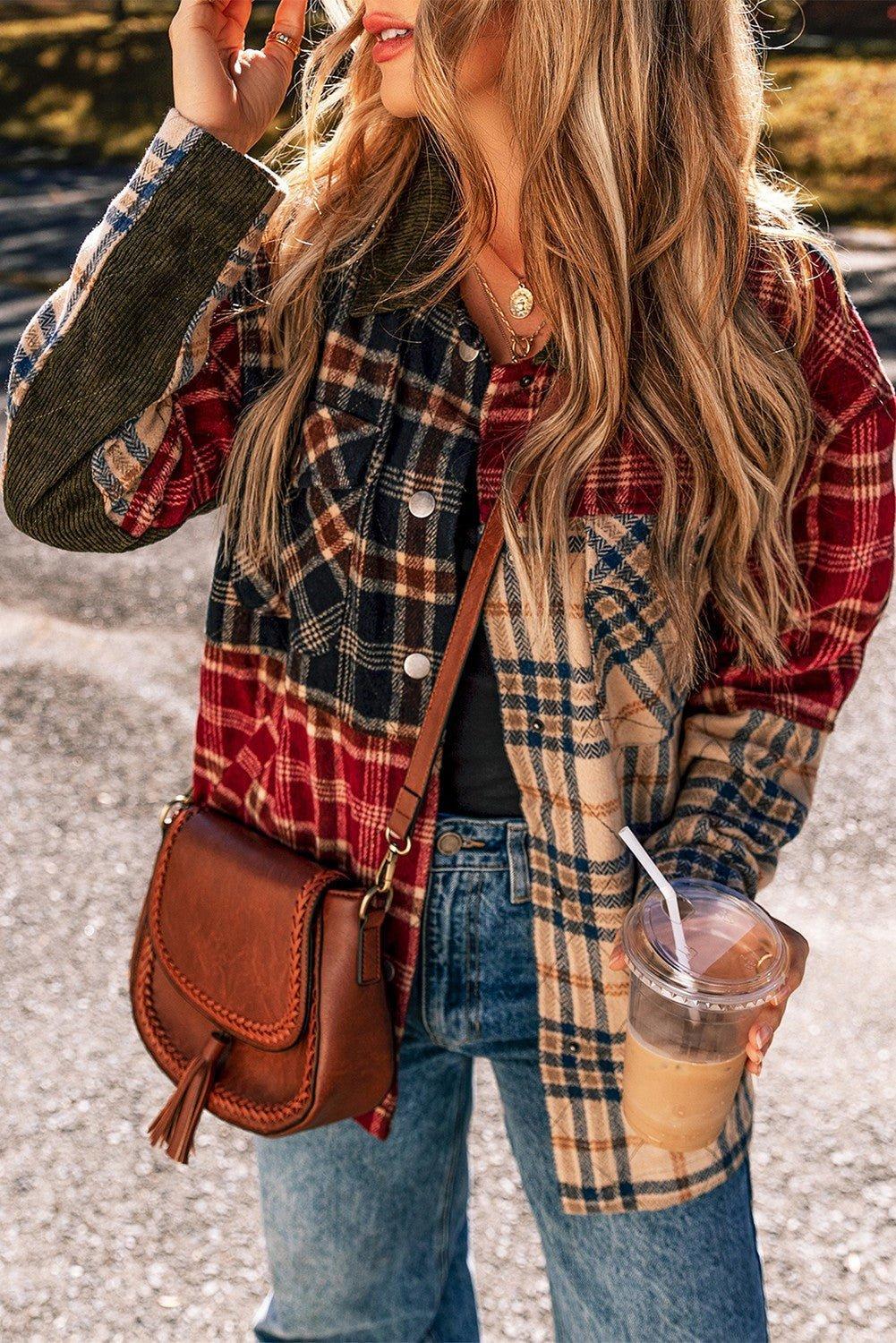 Part Of Nature Plaid Shacket Product Image