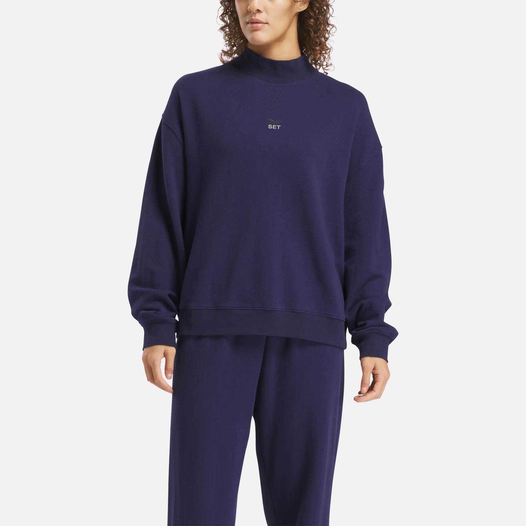 Women's Reebok x SET Classic Lightweight Crewneck Sweatshirt Female Product Image