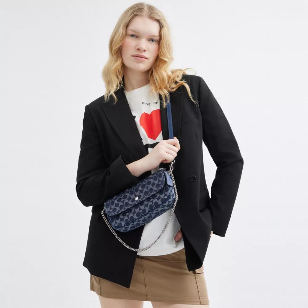 Brook Flap Chain Bag In Signature Denim Product Image
