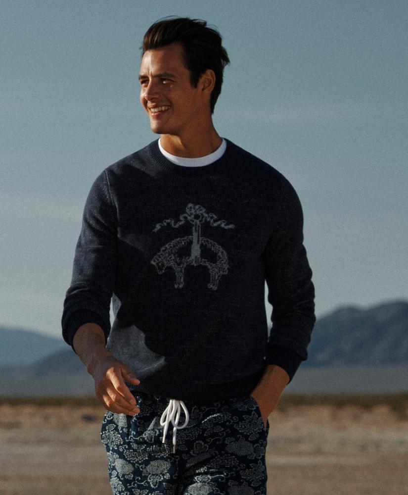 Supima® Cotton Braided Link Logo Sweater Product Image