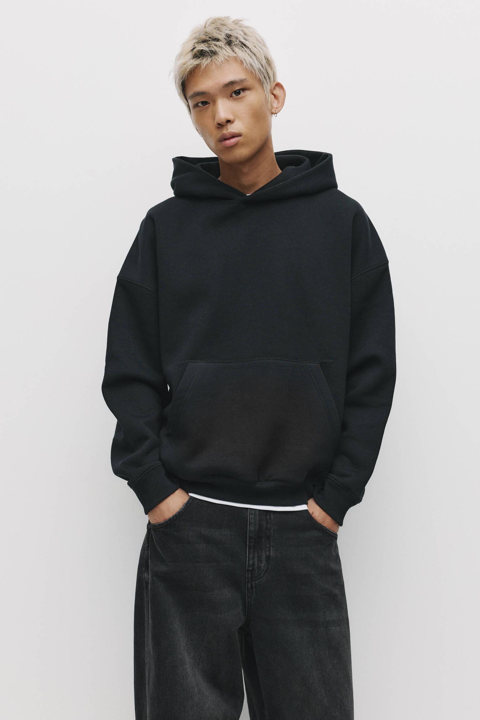 Boxy hooded sweatshirt Product Image