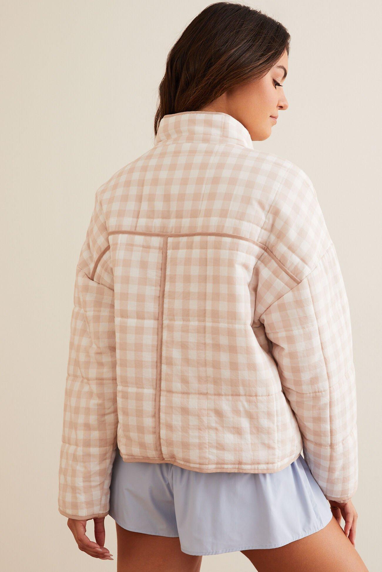 Gingham Quarter Zip Product Image
