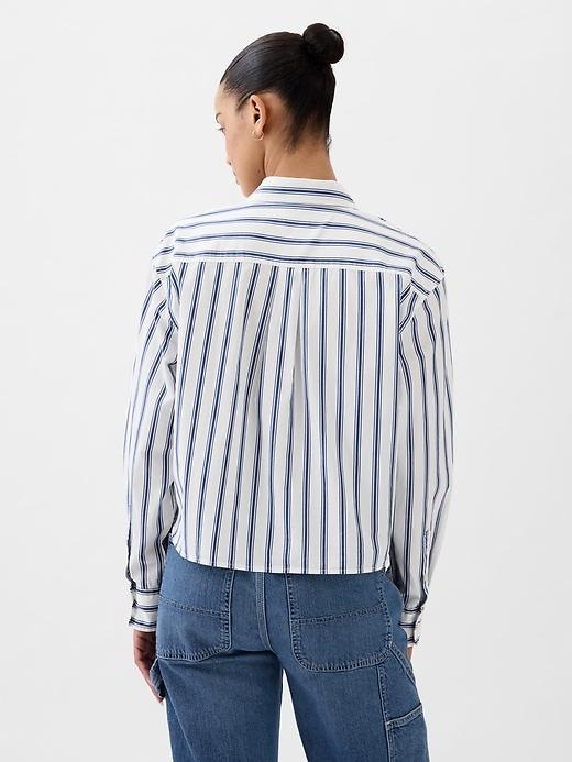 Organic Cotton Poplin Cropped Shirt Product Image