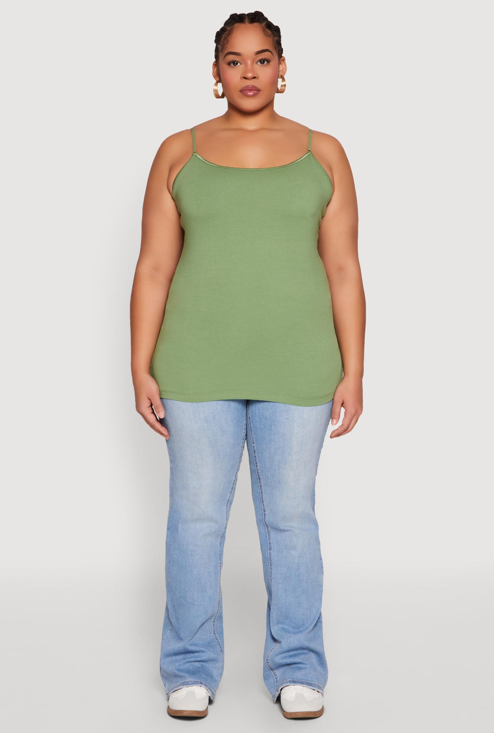 Womens Plus Size Basic Shelf Bra Cami Product Image