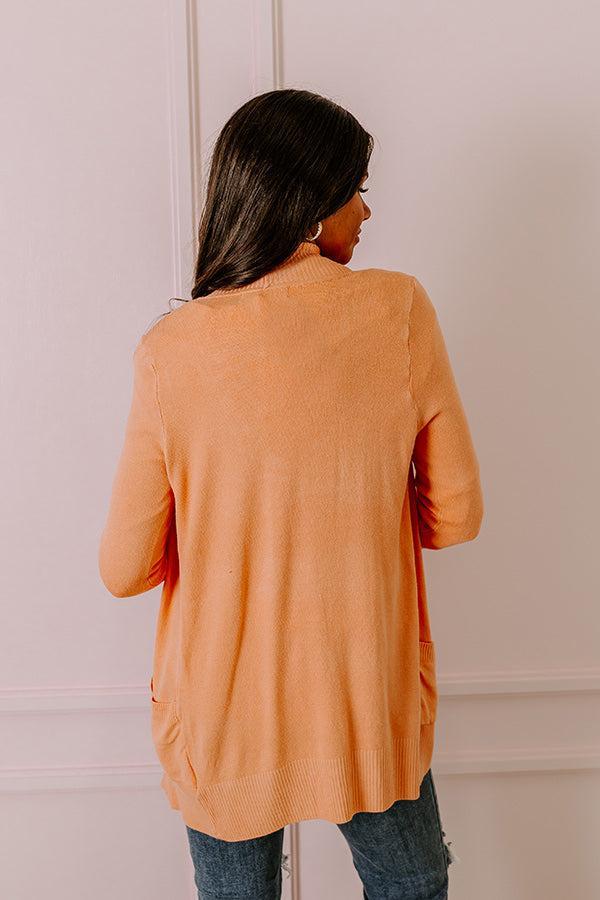 Pulling It Together Cardigan In Light Coral Product Image
