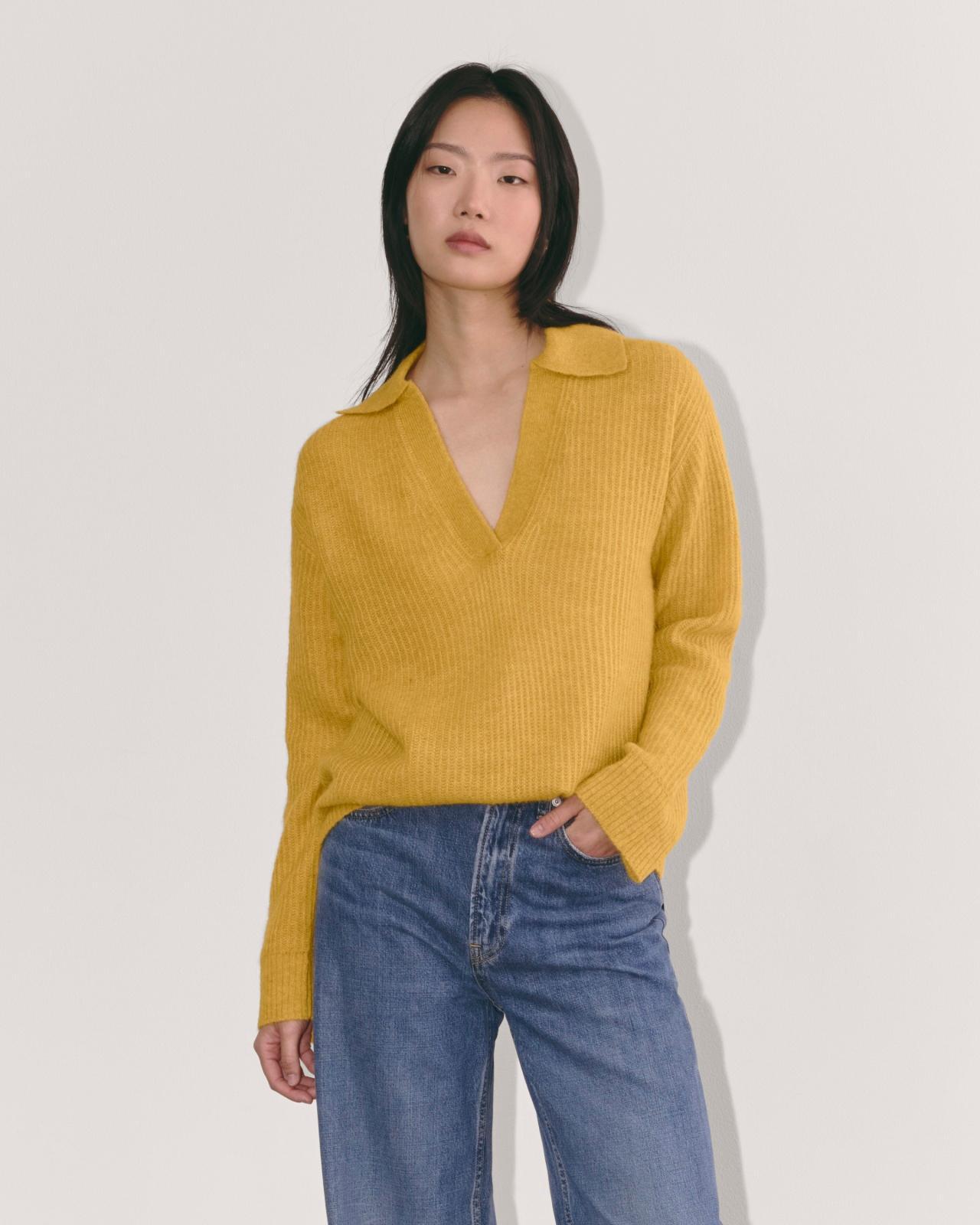 The Oversized Polo in Alpaca Product Image