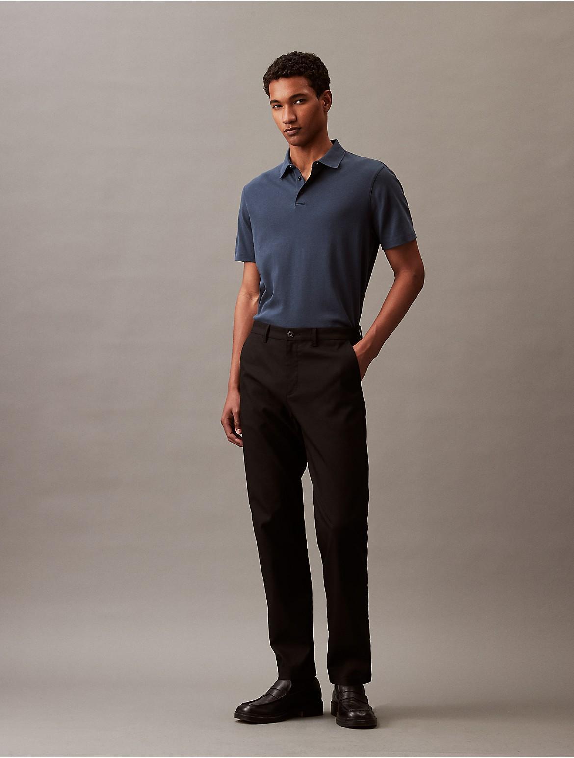 Calvin Klein Men's Supima Cotton Polo Shirt - Blue - XS Product Image