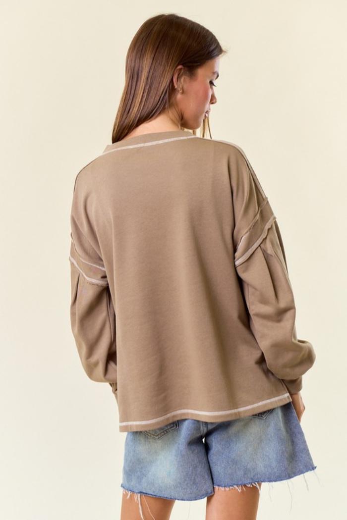 Puff Sleeve Sweatshirt Product Image