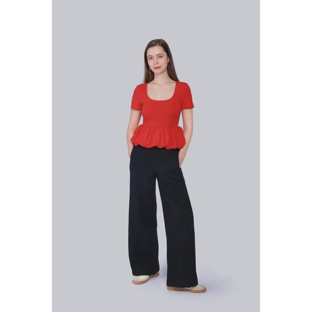 Women's Mid-Rise Wide Leg Sweatpants - A New Day™ Product Image