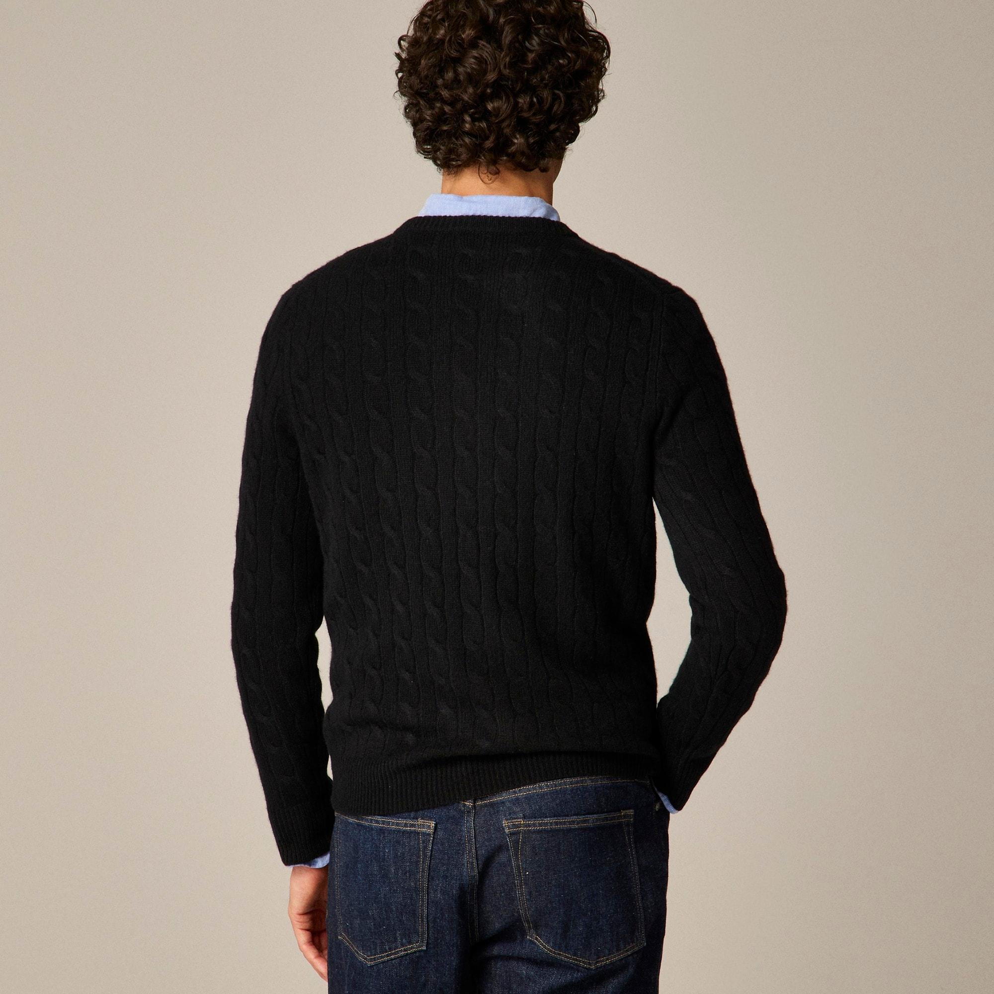 Cashmere cable-knit sweater Product Image