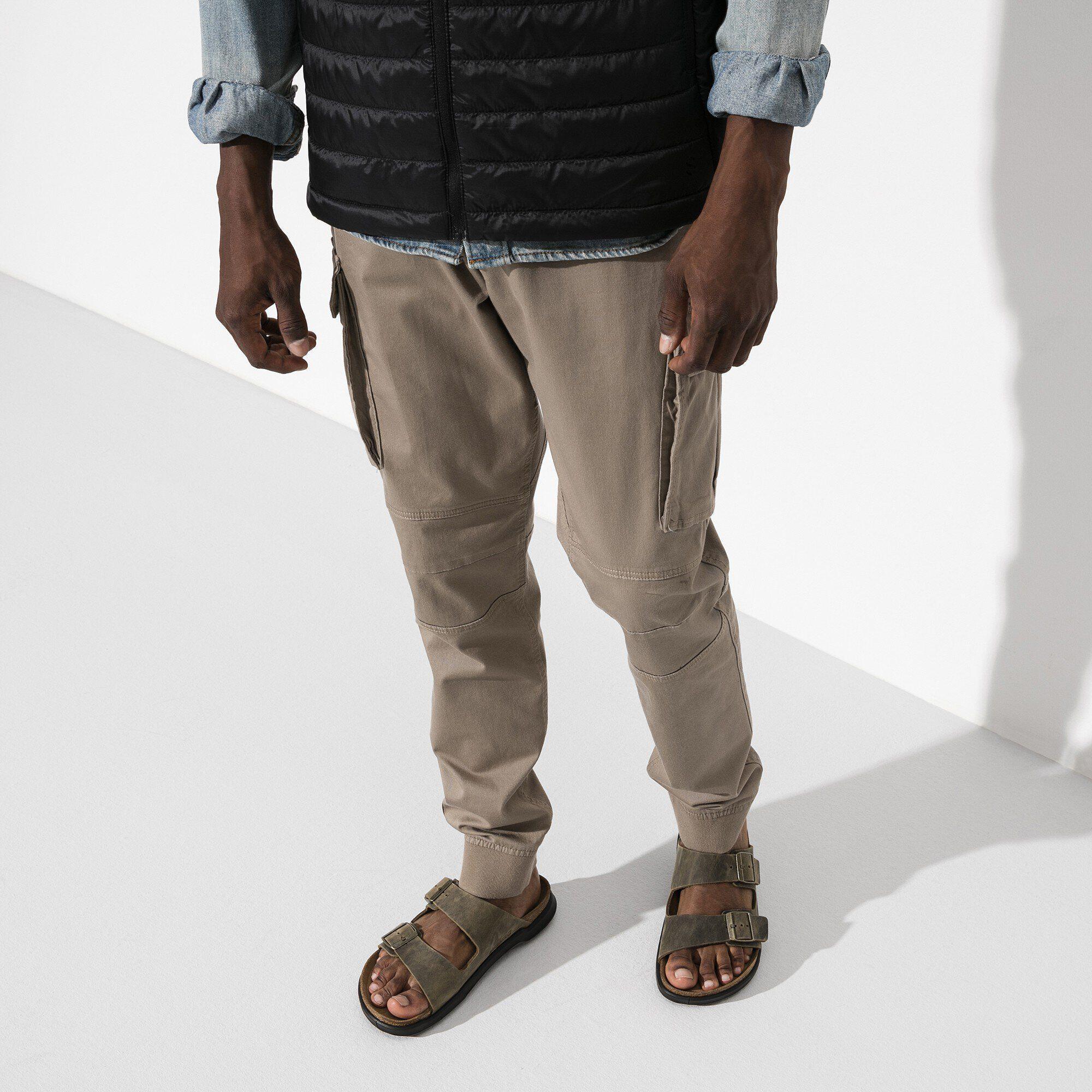 Arizona Crosstown Men Oiled Leather Faded Khaki Product Image