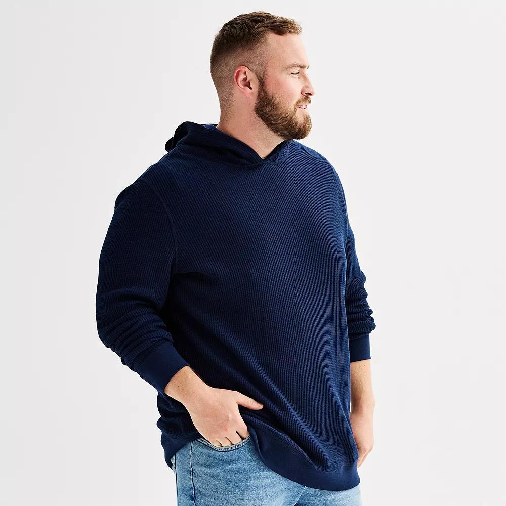 Big & Tall Sonoma Goods For Life® Essential Waffle Hoodie, Men's, Size: 3XB, Blue Product Image