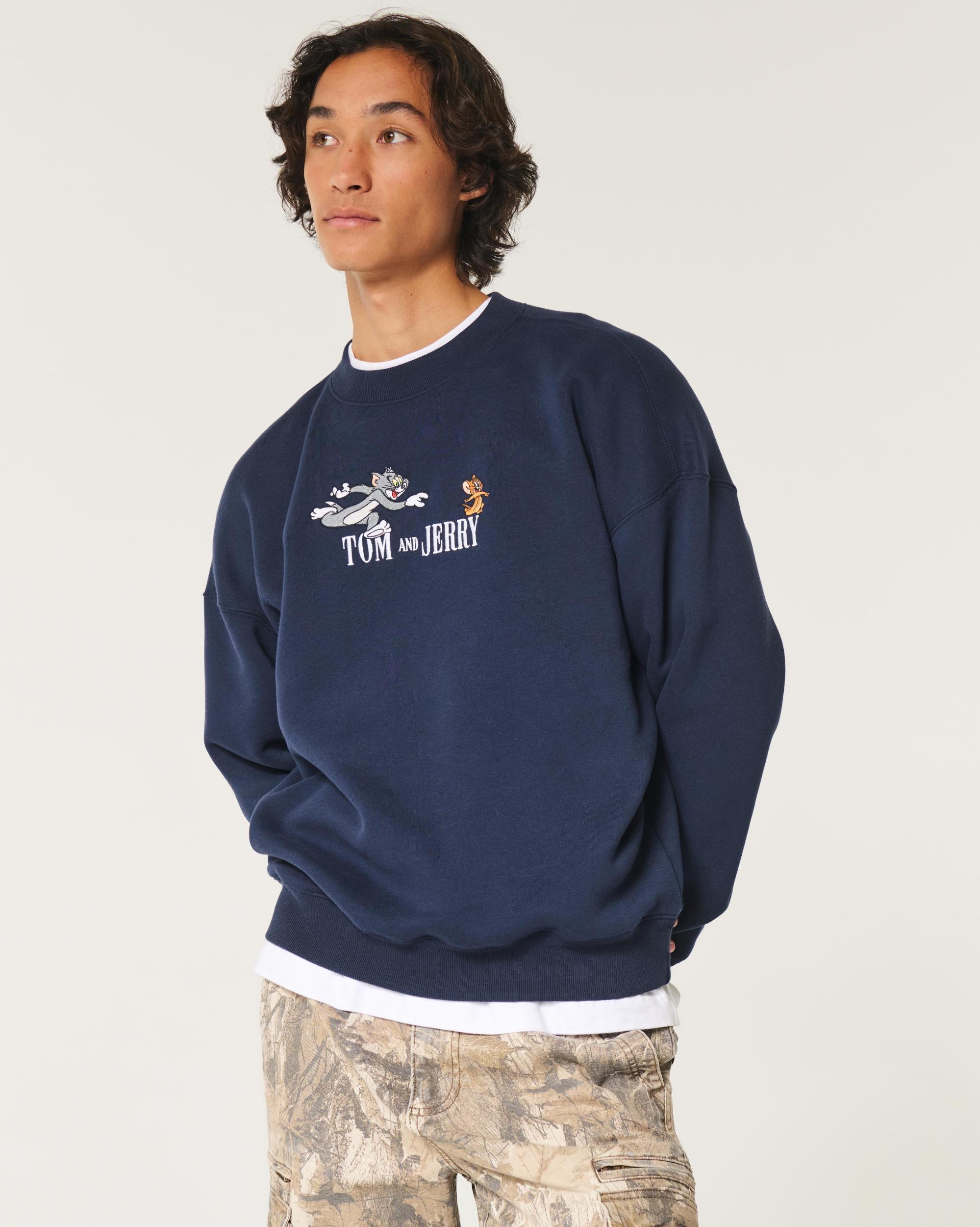 Boxy Mickey Mouse Graphic Sweatshirt Product Image