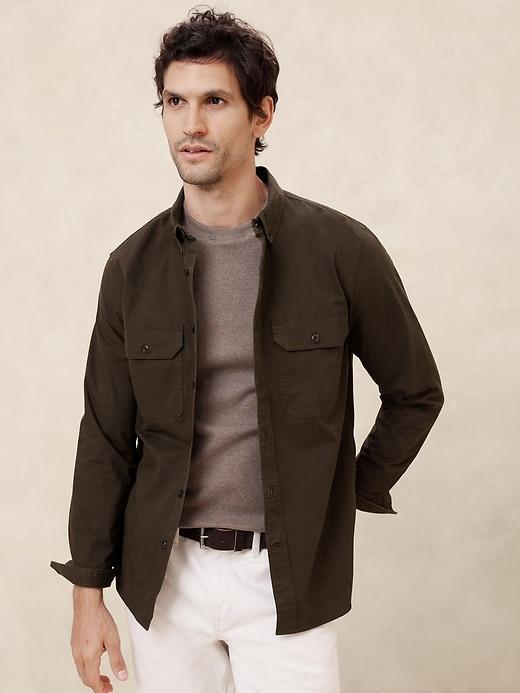 Cotton Shirt Jacket Product Image