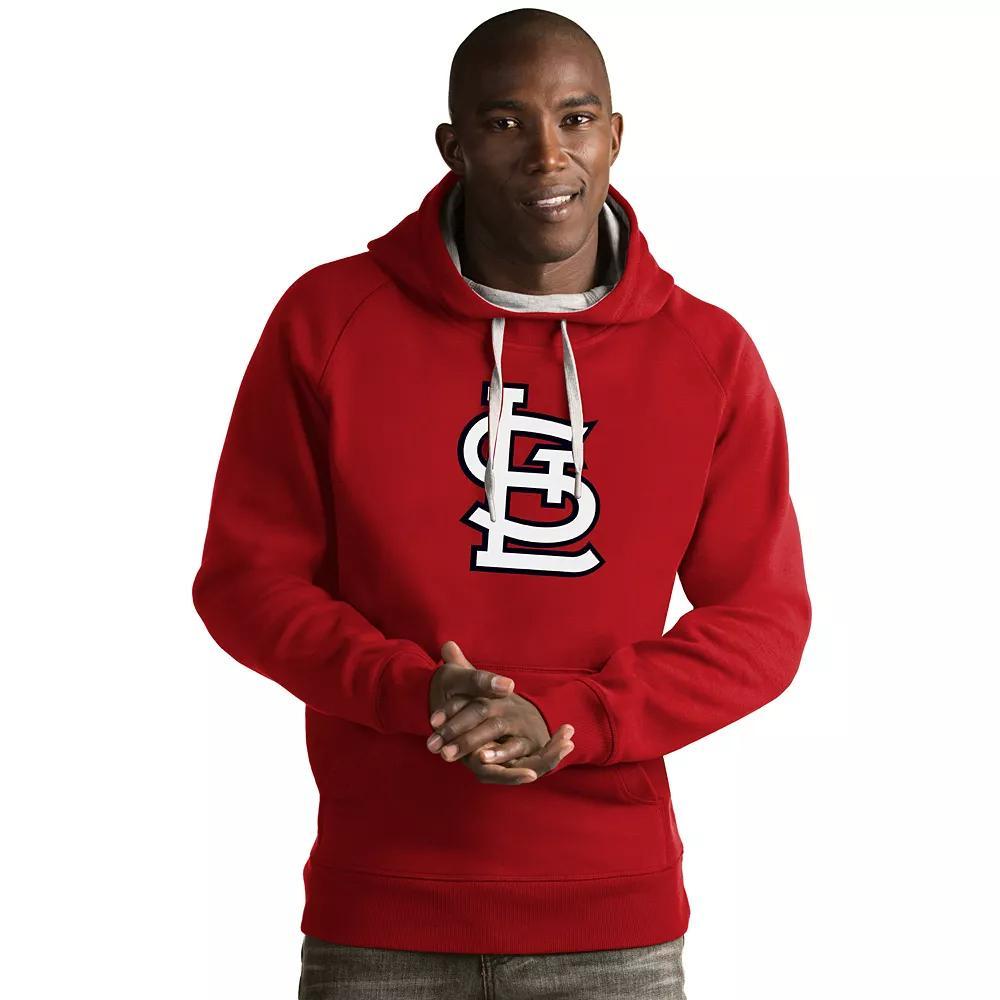 Men's Antigua St. Louis Cardinals Victory Logo Hoodie, Size: Medium, Red Product Image