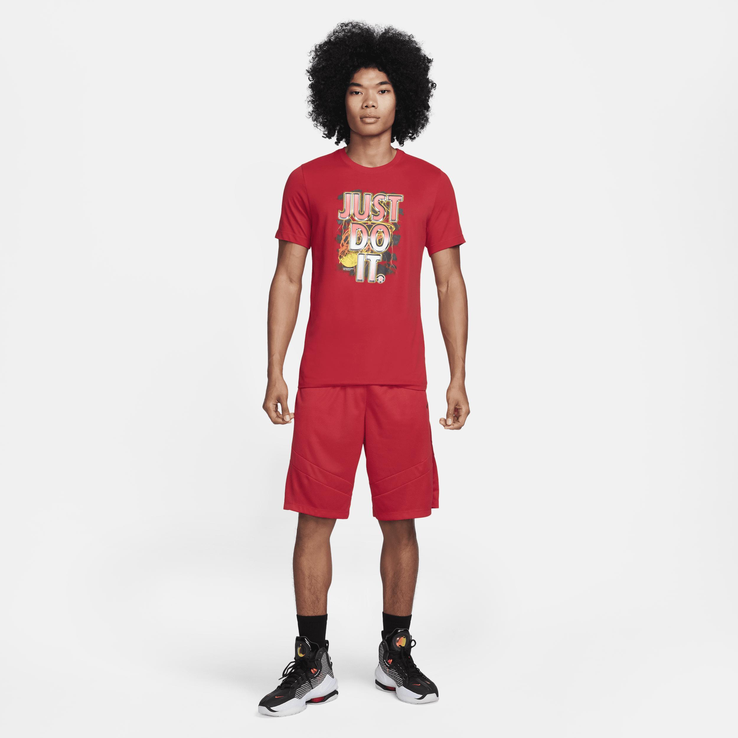 Men's Nike Dri-FIT Icon 11-in. Basketball Short, Size: Medium, University Red Black Product Image