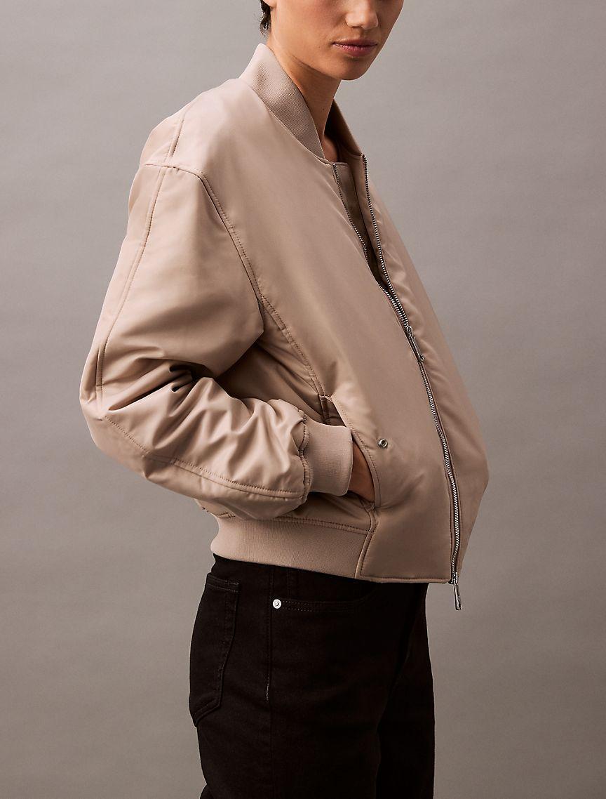 Filled Nylon Bomber Jacket Product Image