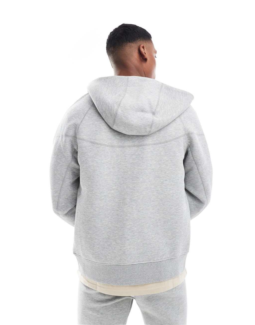 Nike Tech Fleece full zip hoodie in gray Product Image