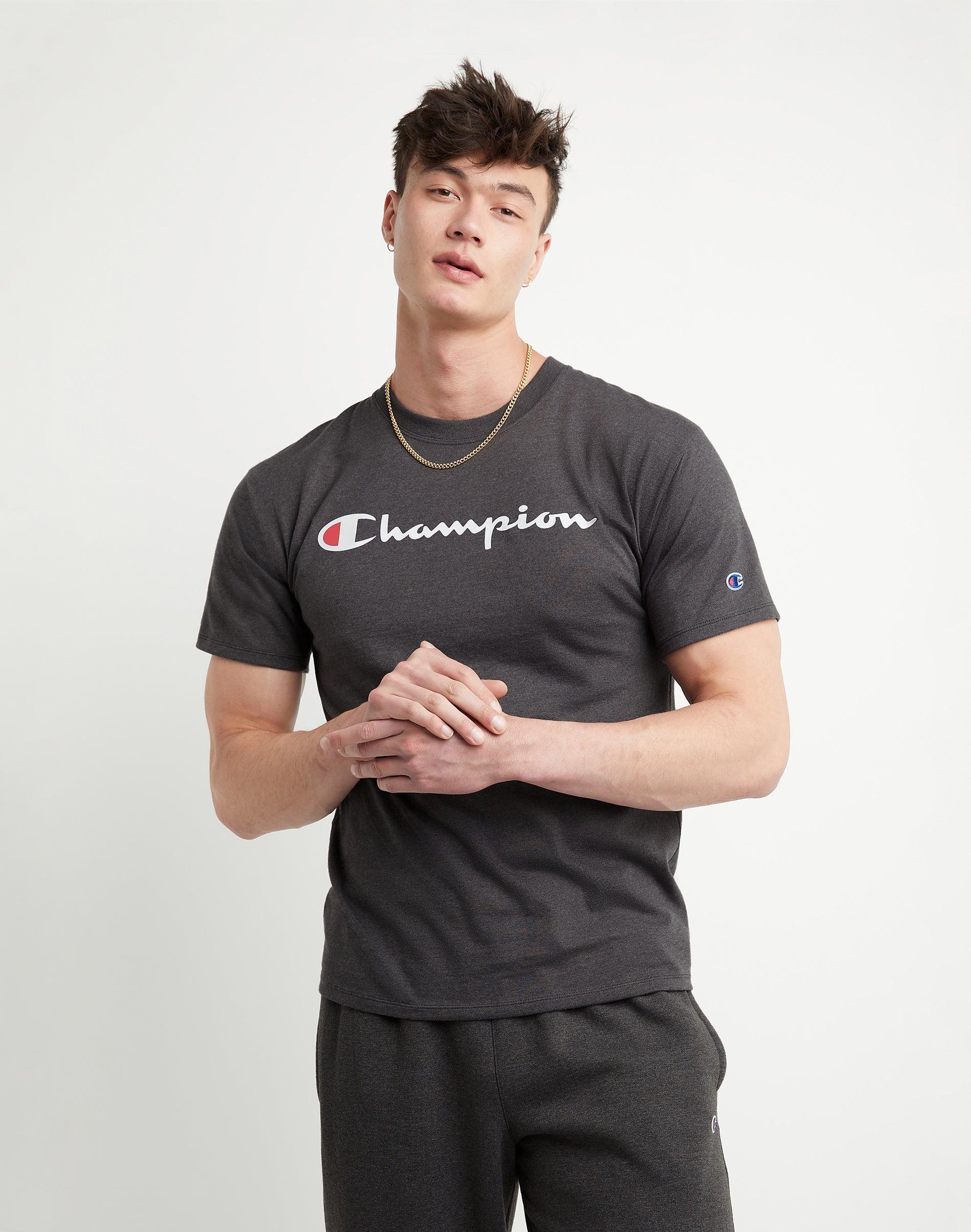 Men's Champion® Graphic Tee, Size: Large, White Product Image