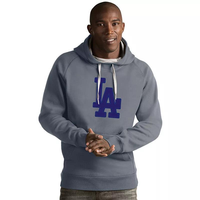 Men's Antigua Detroit Tigers Victory Logo Hoodie, Size: Large, Gray Product Image
