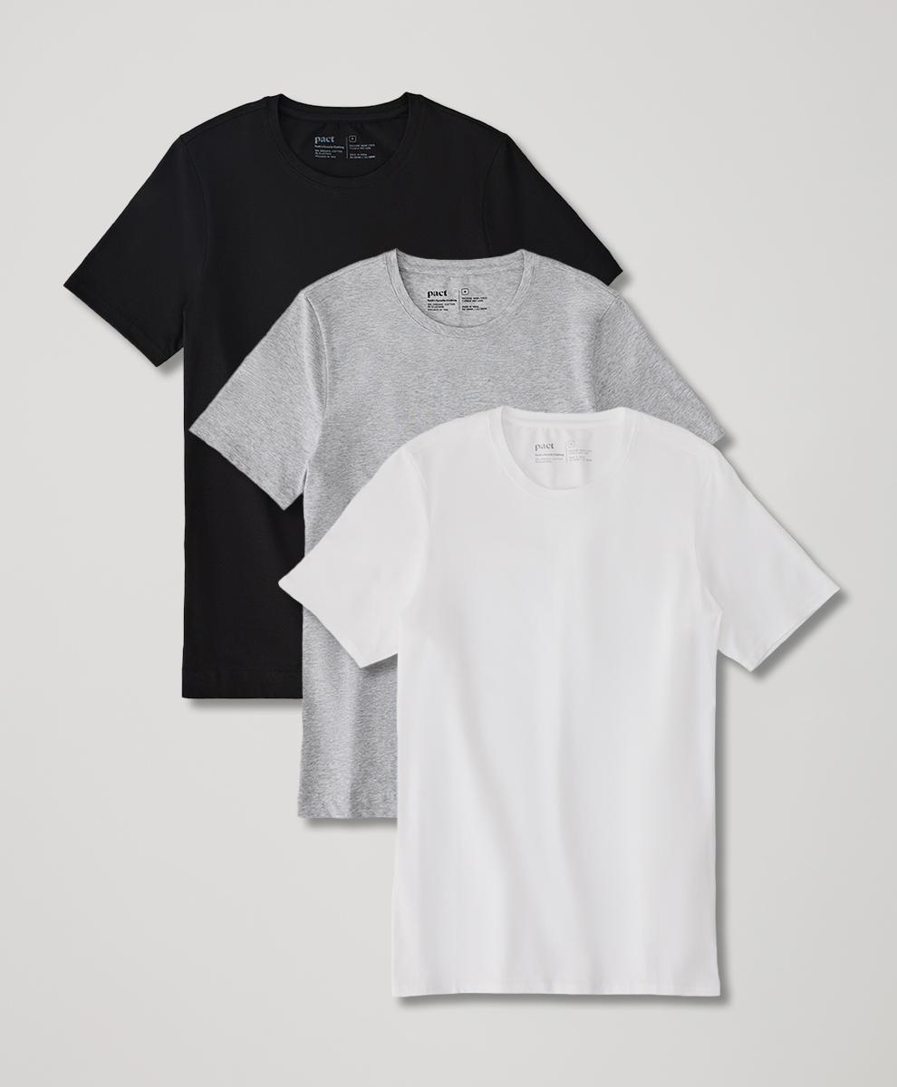 Mens Cool Stretch Crew Undershirt 3-Pack M Product Image