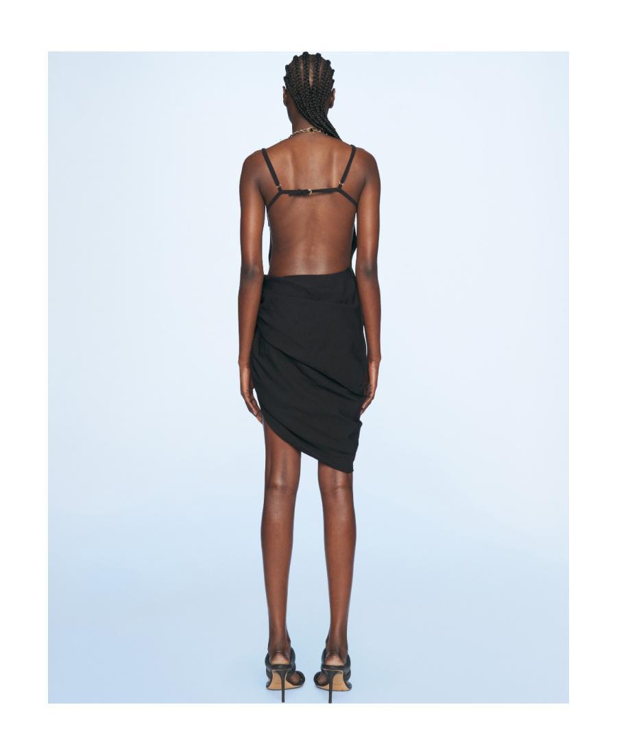 Black Le Papier 'La Robe Saudade' Minidress Product Image