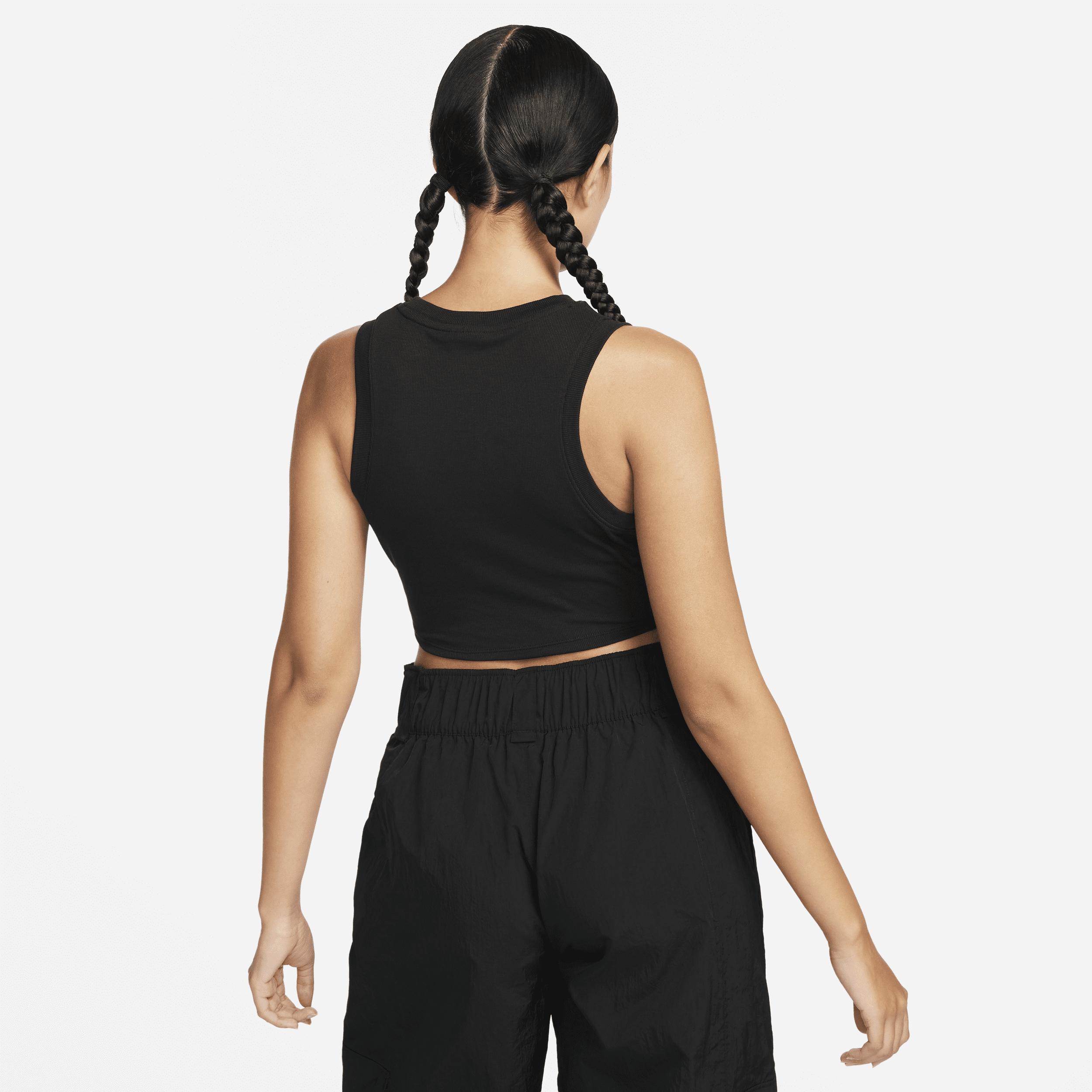 Nike Sportswear Chill Knit Women's Tight Cropped Mini-Rib Tank Top Product Image
