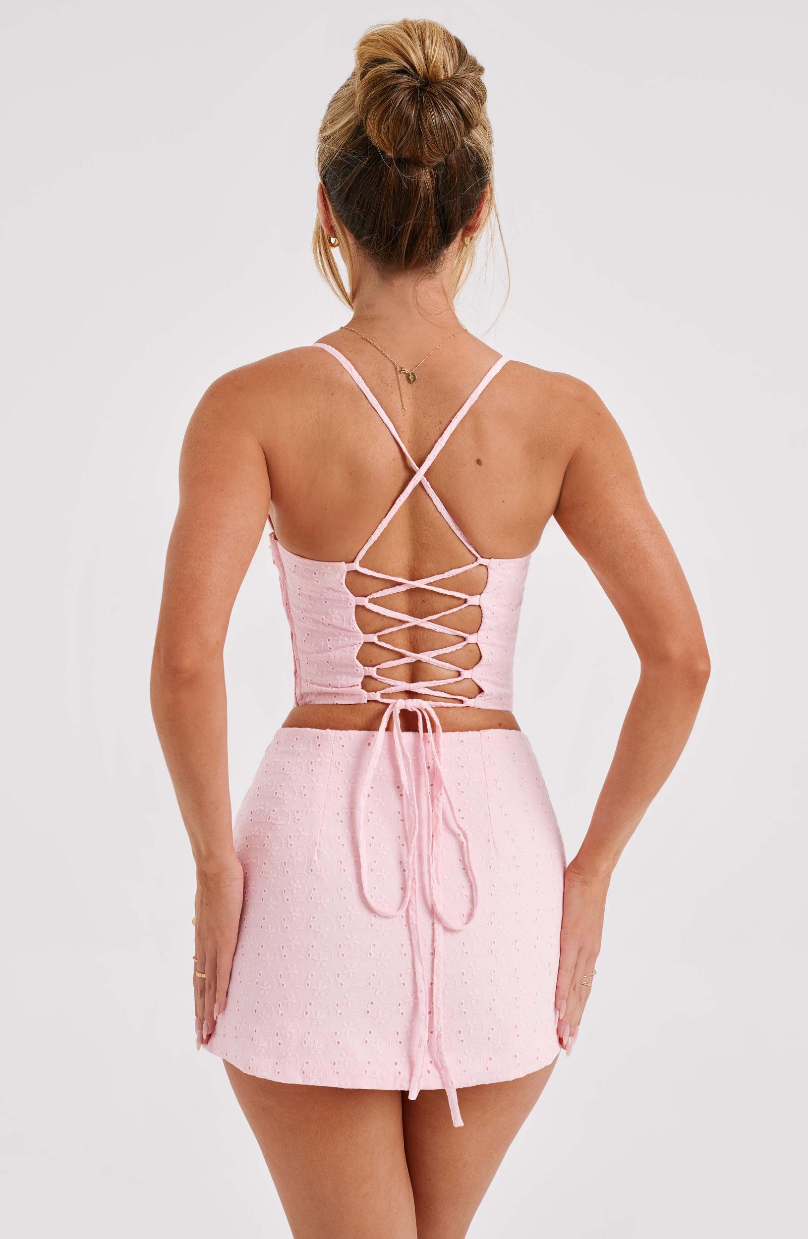 Erika Mini Skirt - Blush Product Image