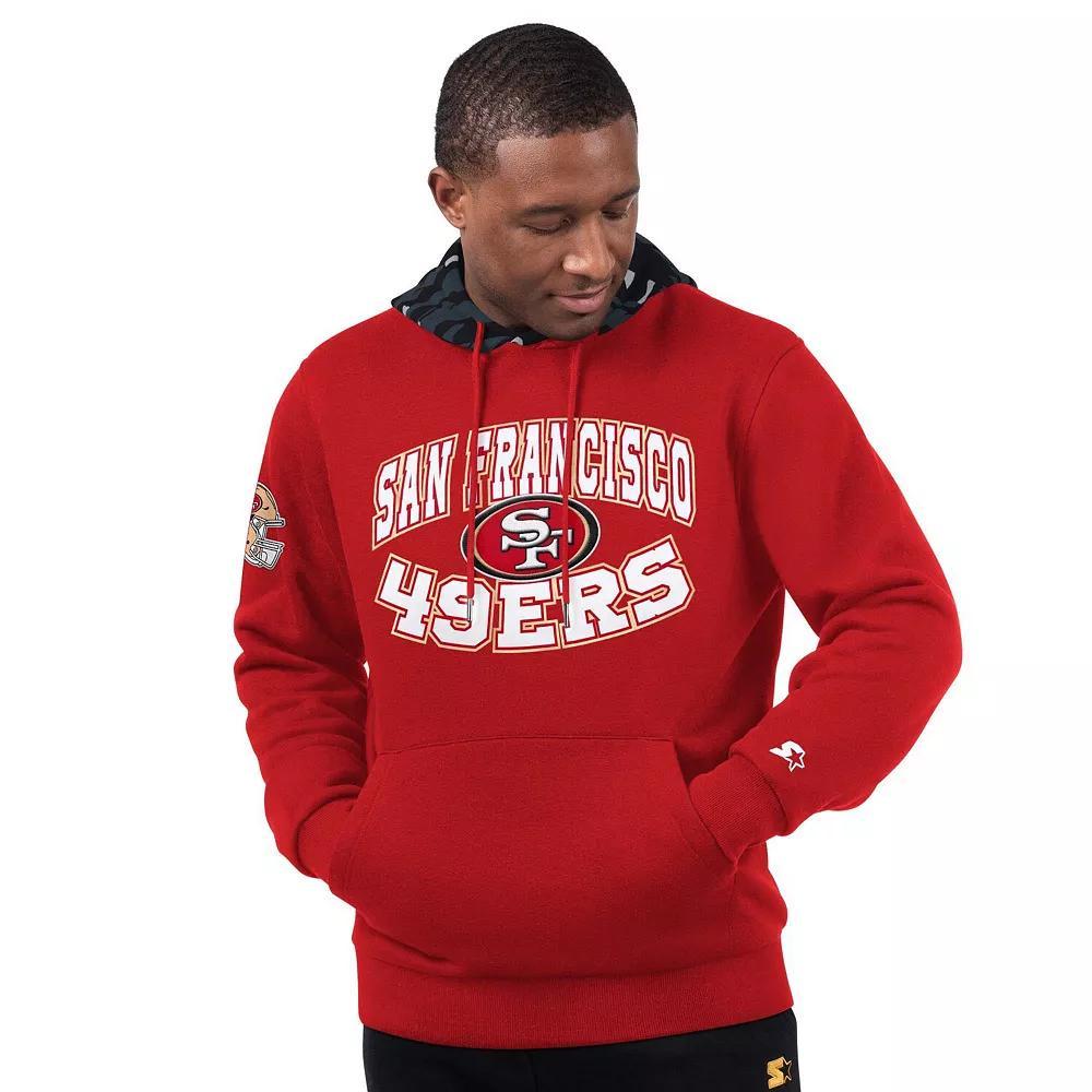 Men's Starter Scarlet San Francisco 49ers Thursday Night Gridiron Pullover Hoodie, Size: Medium, Red Product Image
