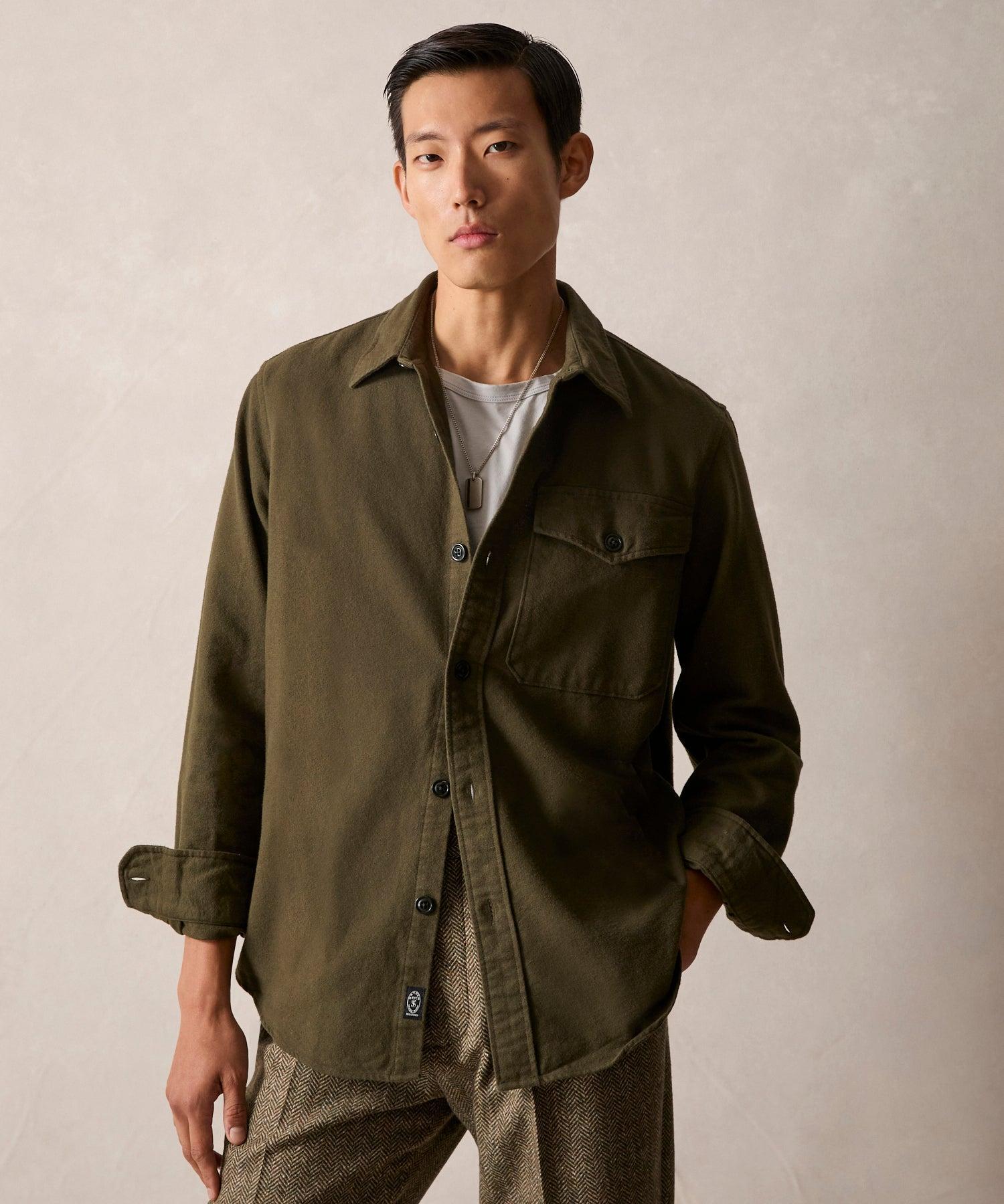 Chamois Shirt in Dark Moss Product Image
