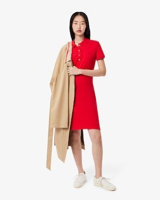 Slim Fit Stretch Piqué Polo Dress Product Image