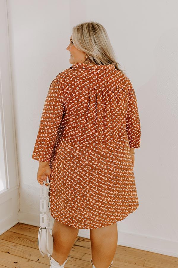 Cherry Mood Tunic Dress In Camel Curves Product Image
