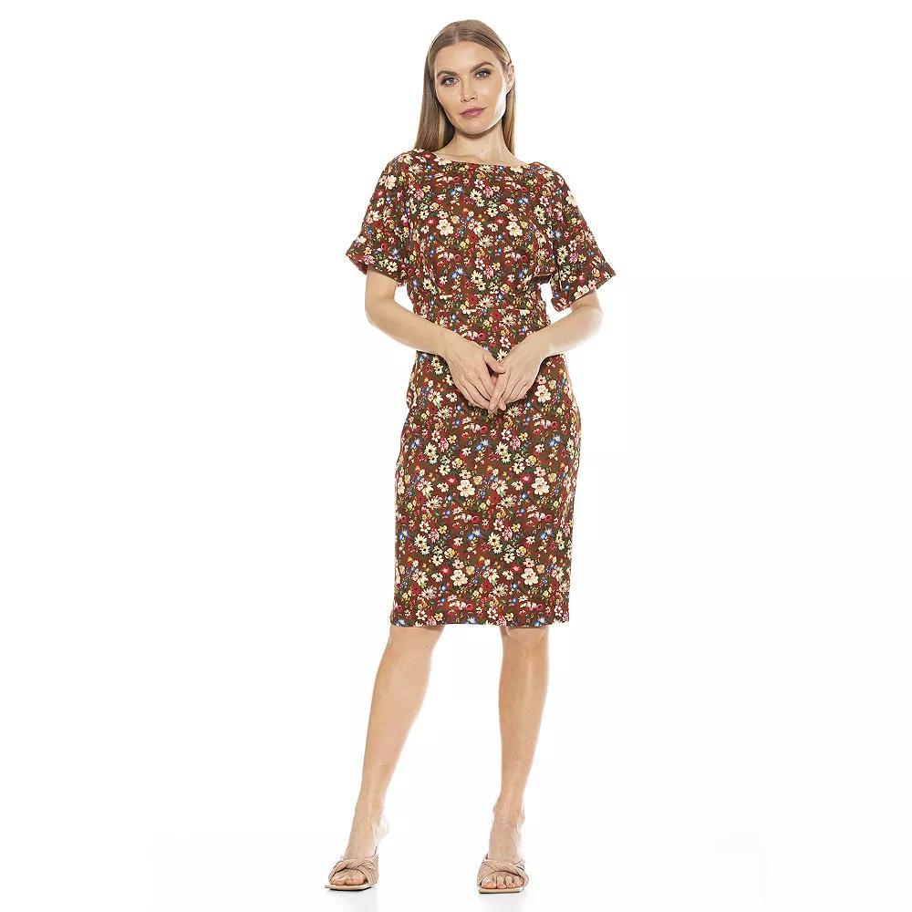 Women's ALEXIA ADMOR Jacqueline Dolman Sheath Dress, Size: XS, Red Team Product Image