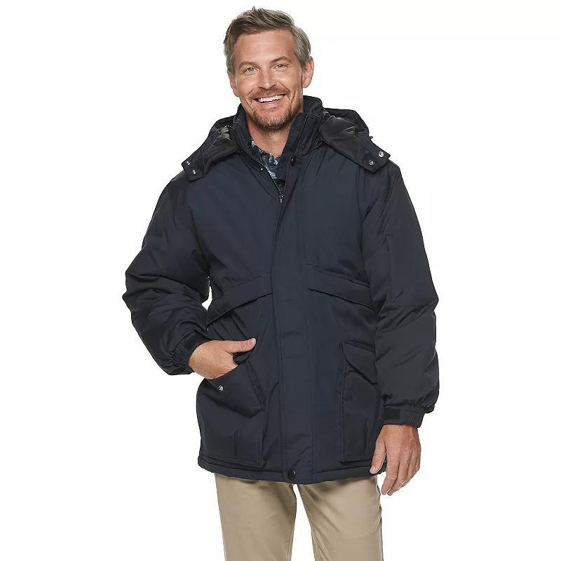 Men's Red Kap Hooded Heavyweight Parka, Size: Small, Blue Product Image