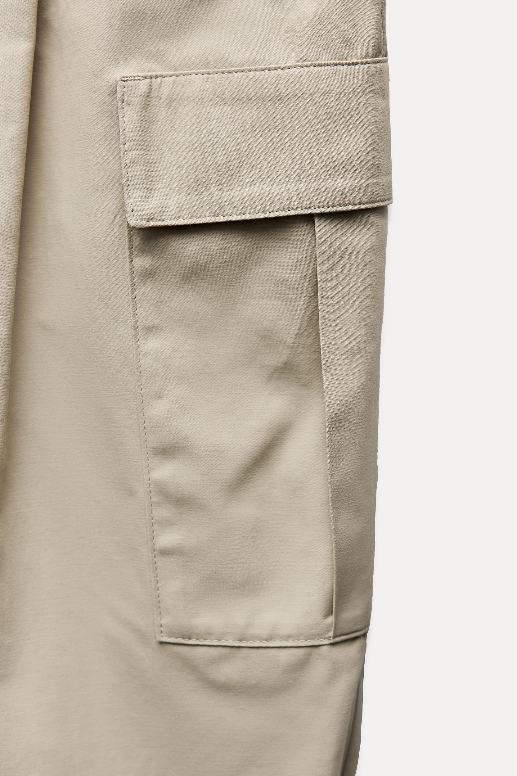 BELTED PAPERBAG CARGO PANTS Product Image