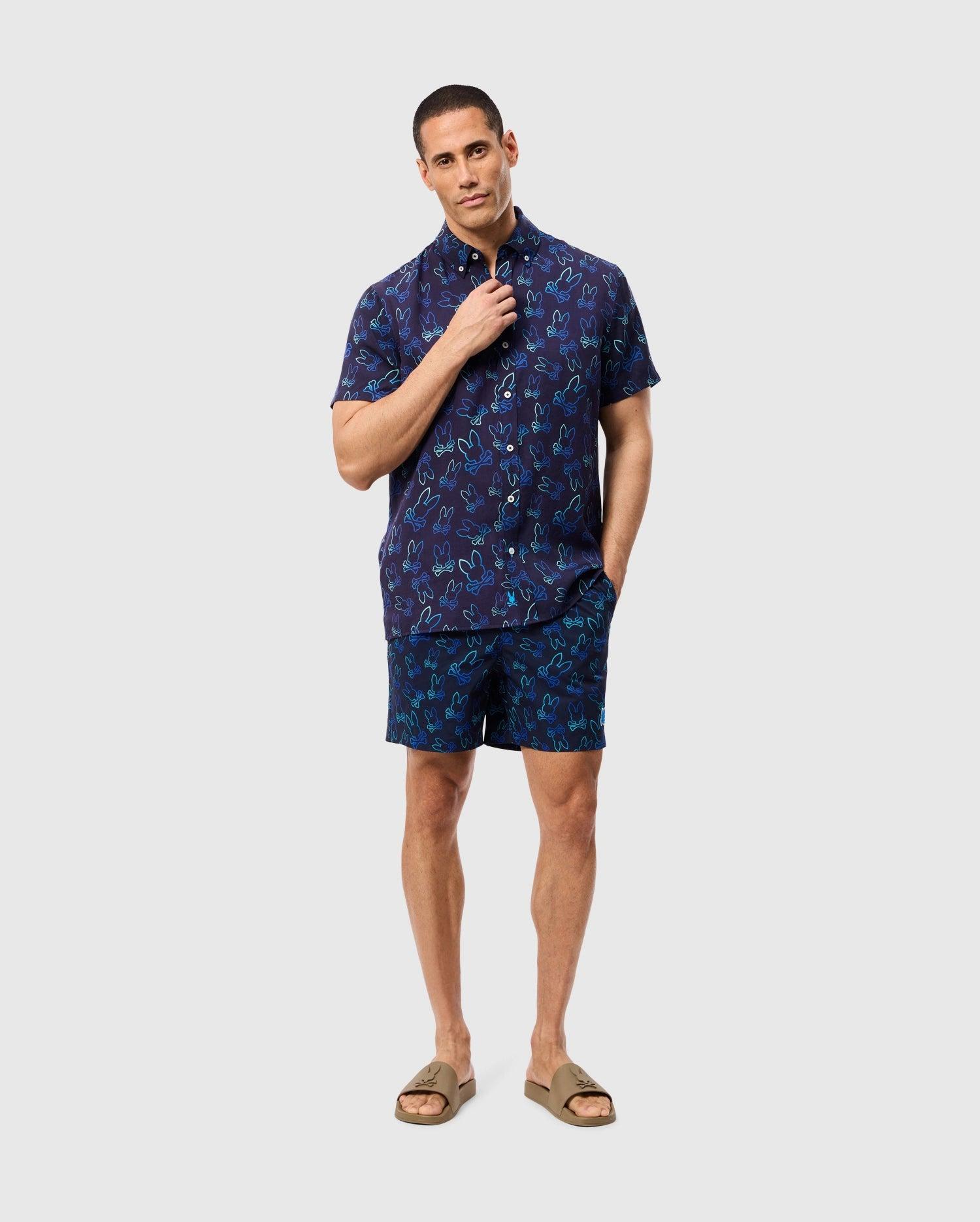MENS SHELDON ALL OVER PRINT SWIM TRUNK - B6W588C200 Product Image