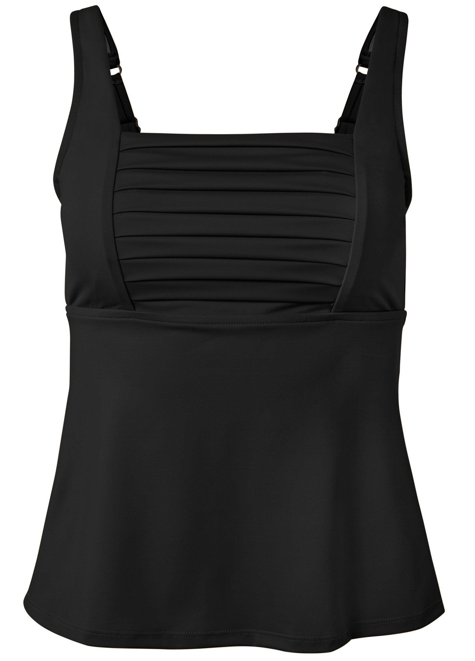 Pleated Tankini - Black Beauty Product Image