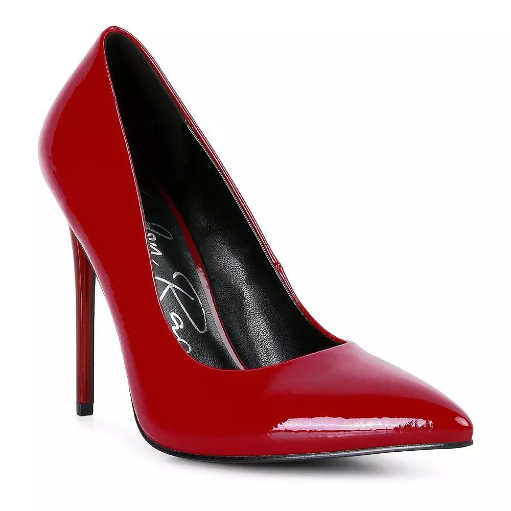 London Rag Personated Women's Heels, Size: 8, Red Product Image