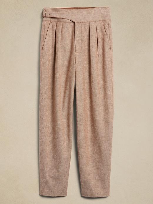 Herringbone Linen-Blend Seafarer Pant Product Image