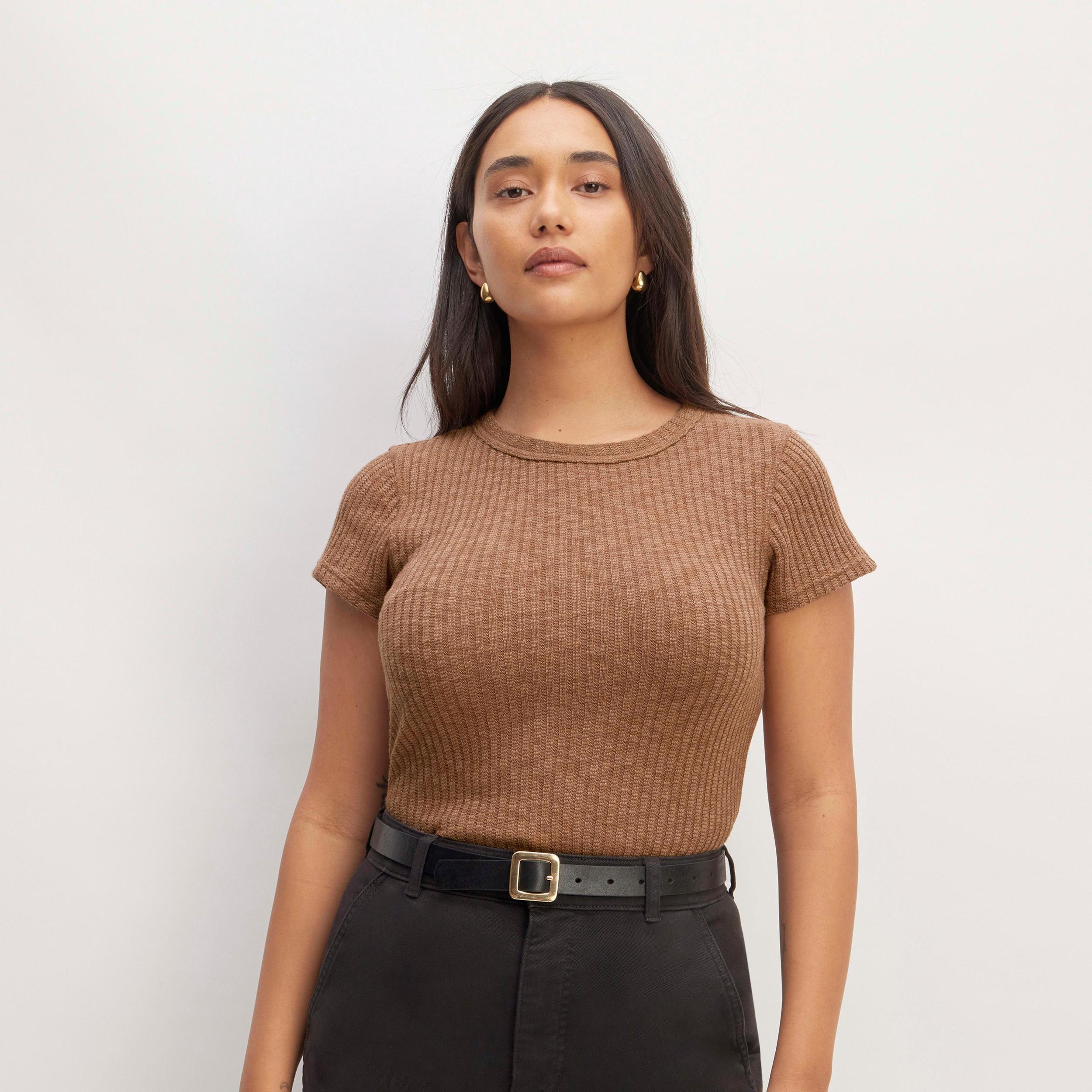 The Cozy Rib Tee Product Image