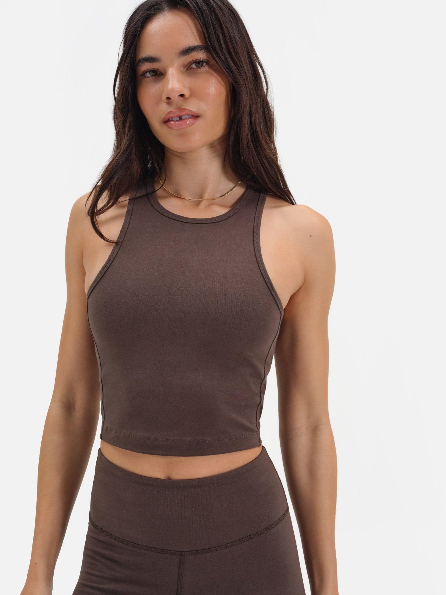 Organic Stretch High Neck Tank Female Product Image