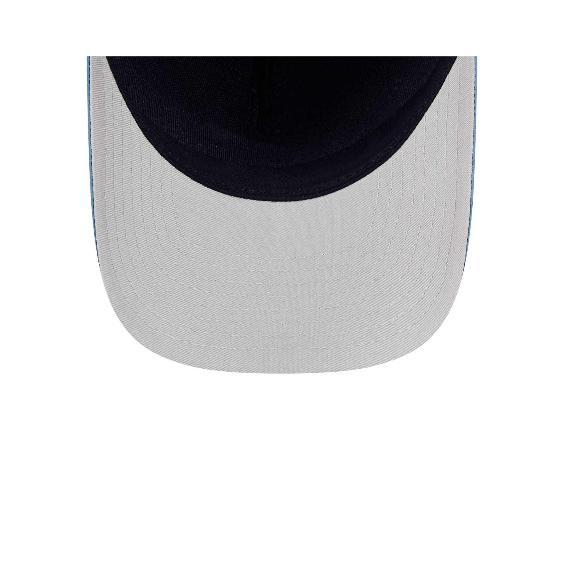 New York Yankees Blue Ripstop 9FORTY M-Crown A-Frame Snapback Hat Male Product Image
