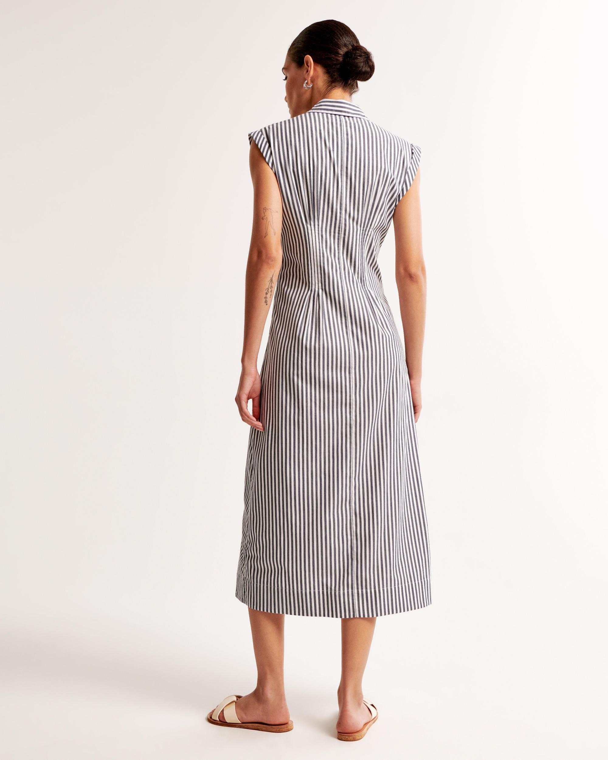 Short-Sleeve Midi Shirt Dress Product Image