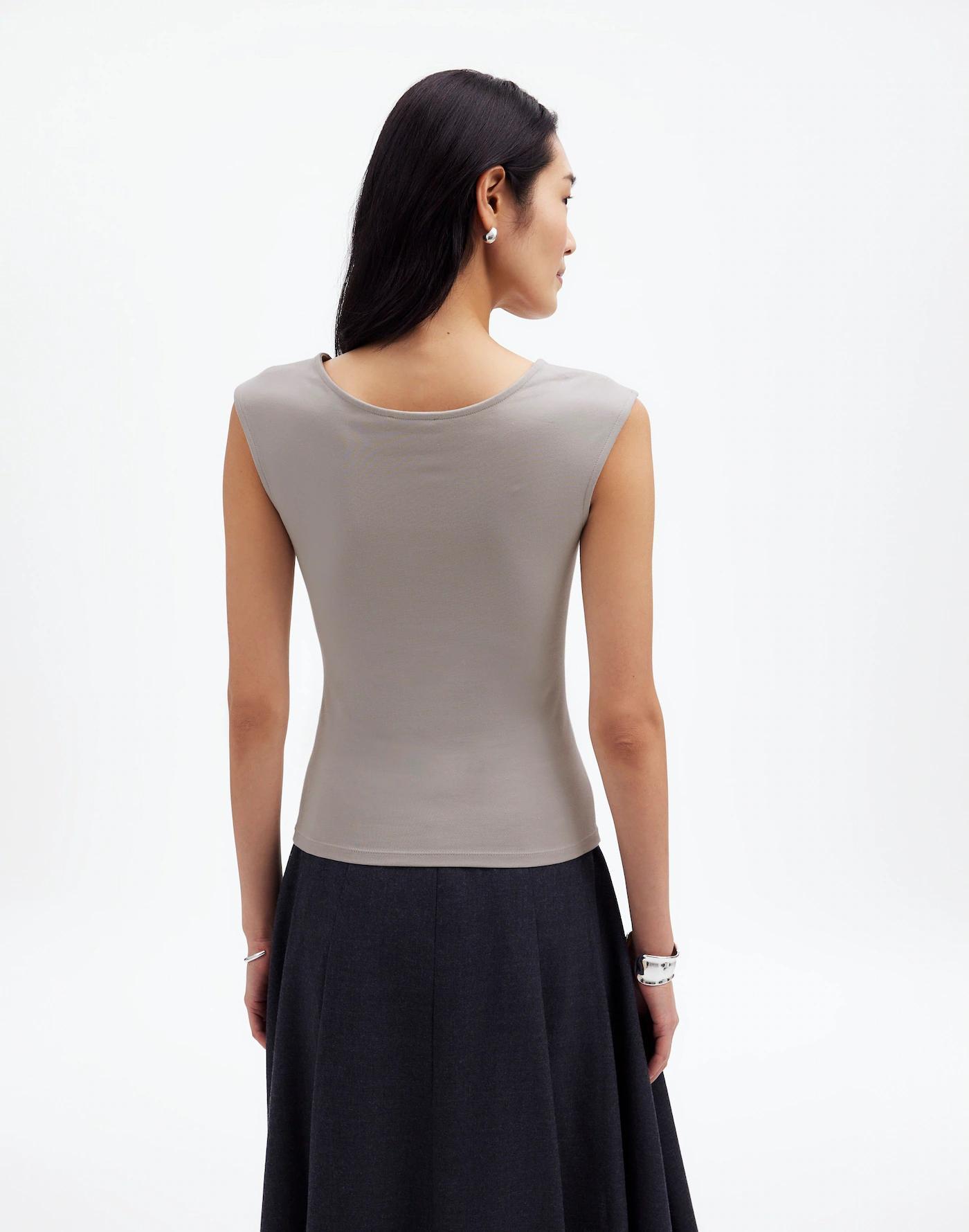 Scoopneck Cap-Sleeve Tee Product Image