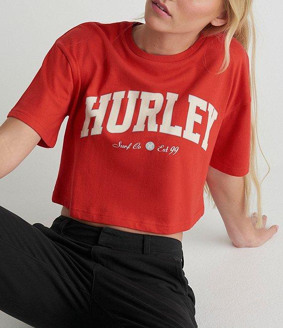 Hurley Surf Hooky Short Sleeve Boxy Cropped T-Shirt Product Image